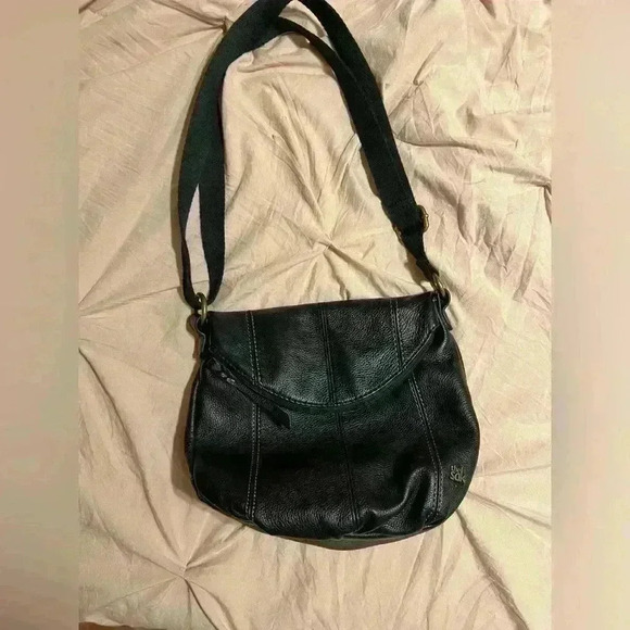 The Sak Deena Foldover Crossbody In Black - Picture 1 of 10